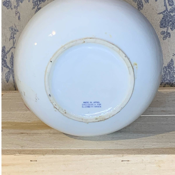 Vintage Elizabeth Arden Powder Bowl Floral Trinket Box - Picture 5 of 5